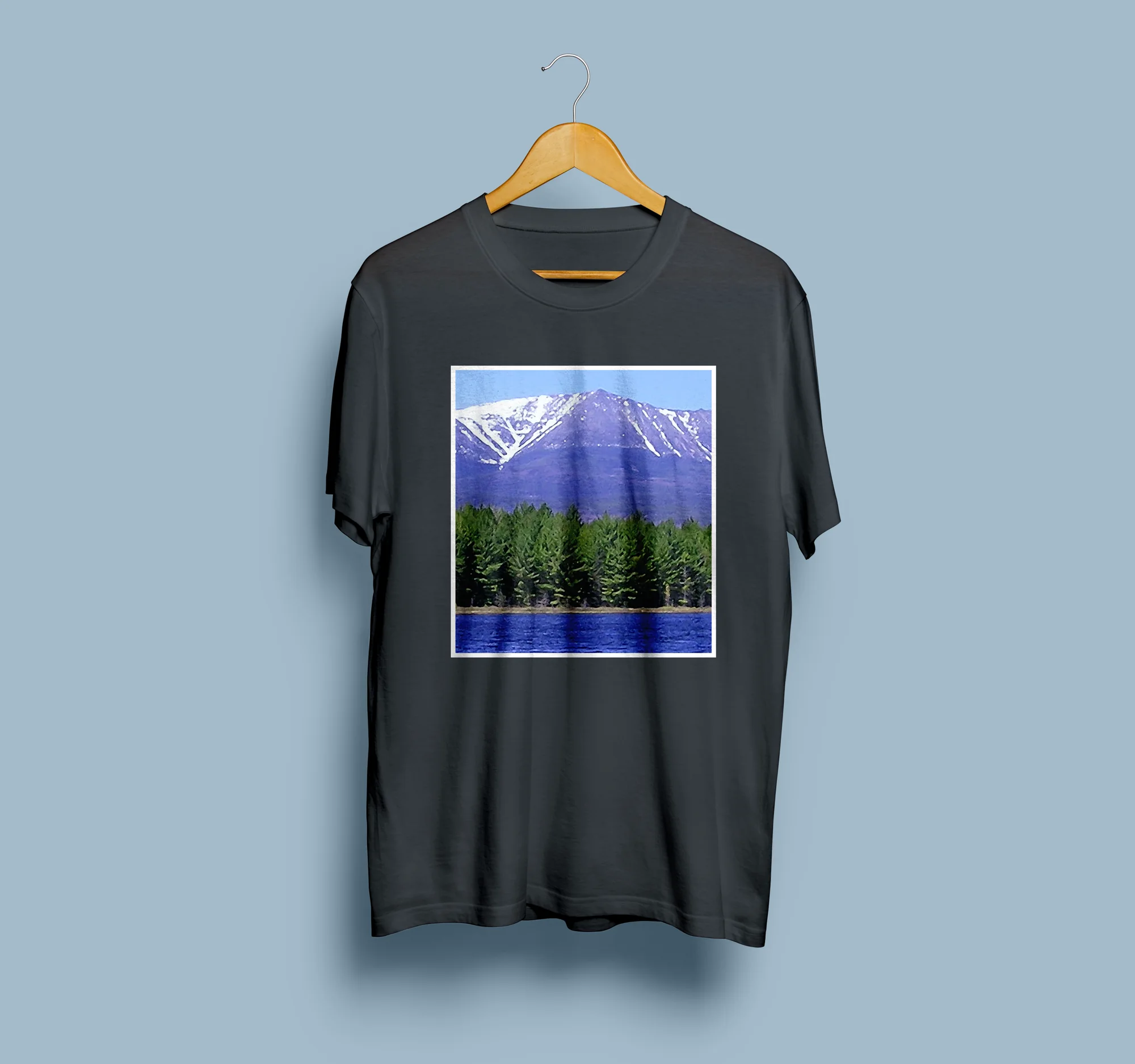 Mount Katahdin Watercolor T-Shirt, view 3