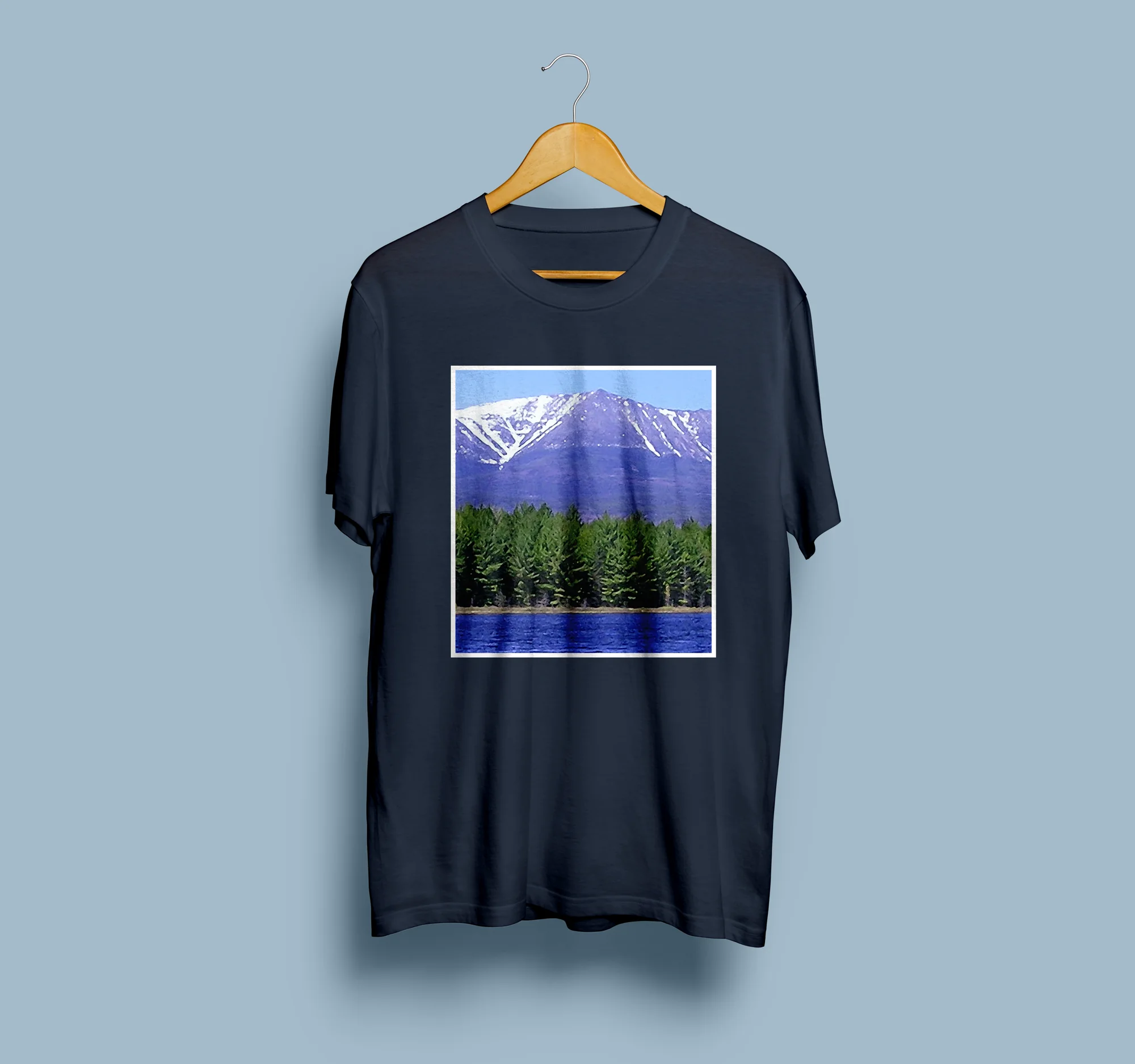 Mount Katahdin Watercolor T-Shirt, view 4