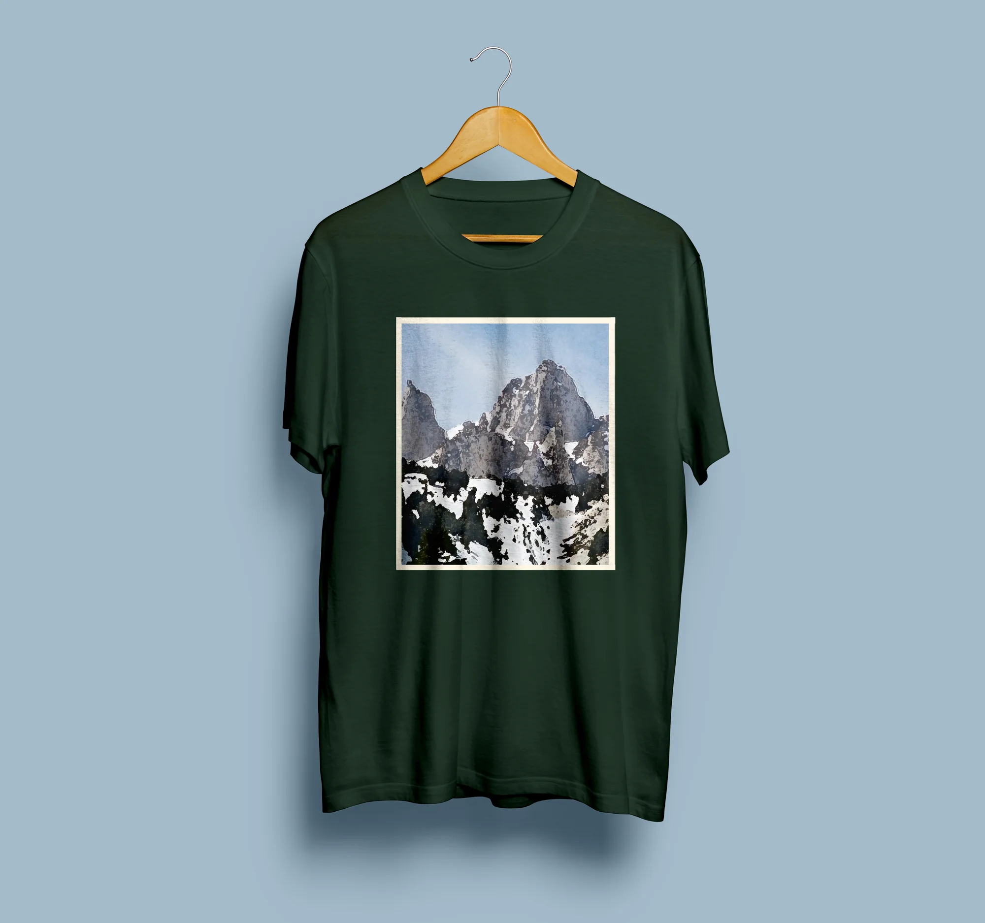 Mount Whitney Watercolor T-Shirt, view 3