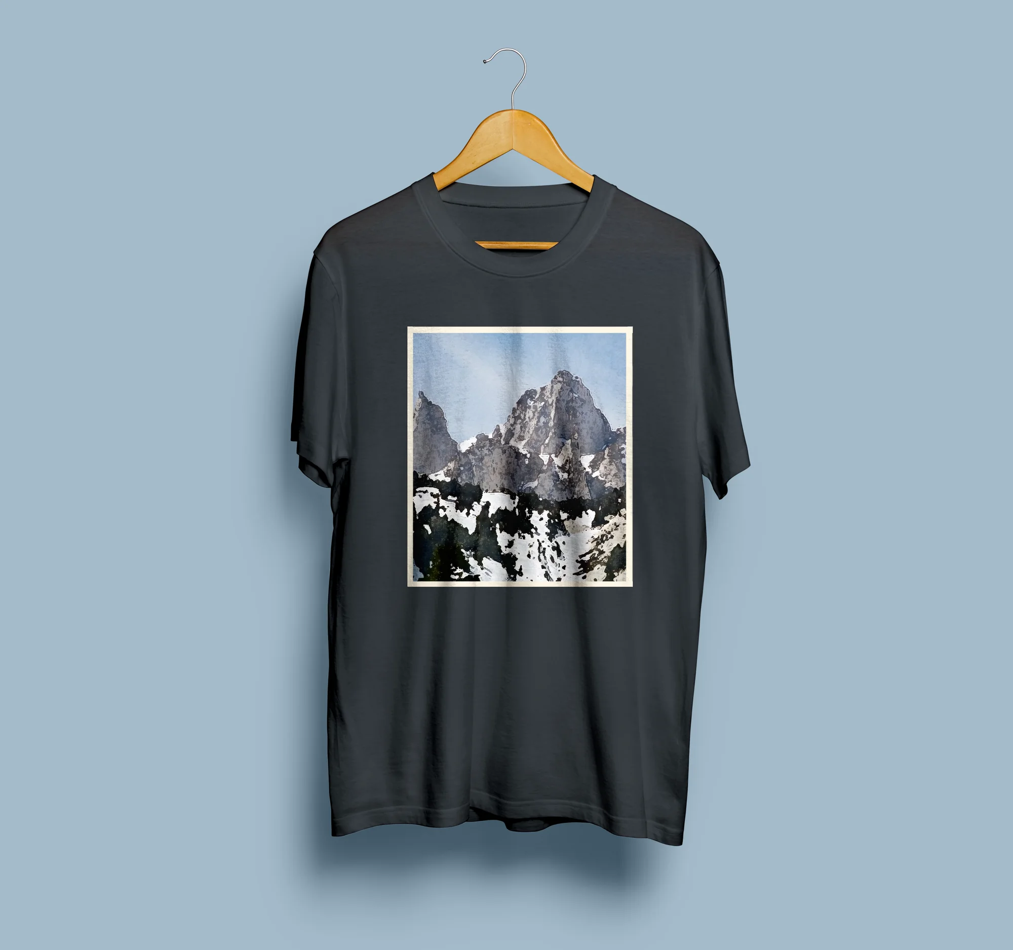 Mount Whitney Watercolor T-Shirt, view 4